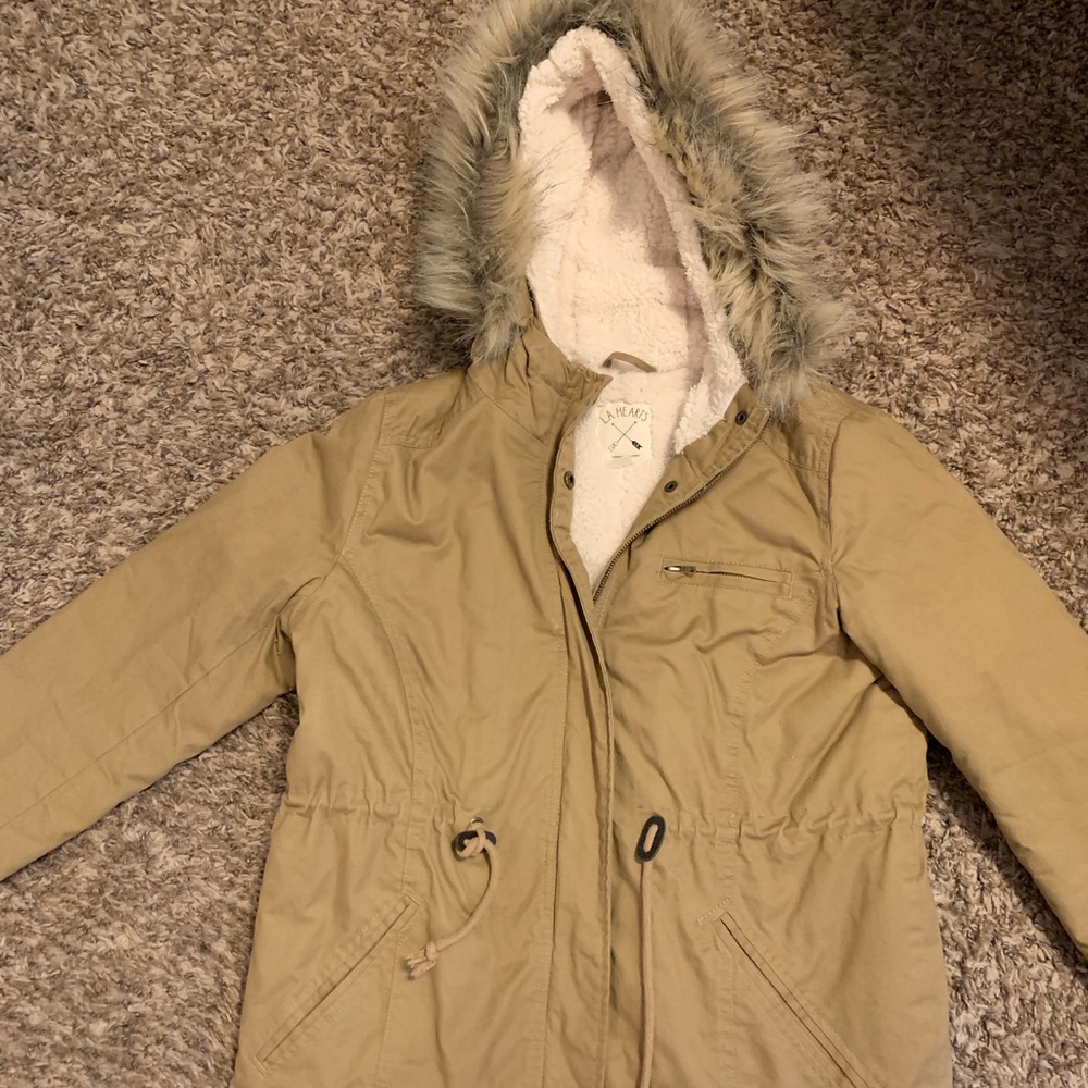 PacSun LA Hearts khaki jacket❄️